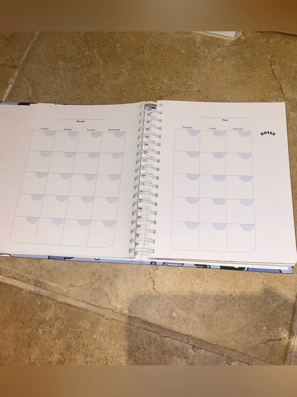Emma Chamberlain The Ideal Planner - Blue Graphic Hard Cover